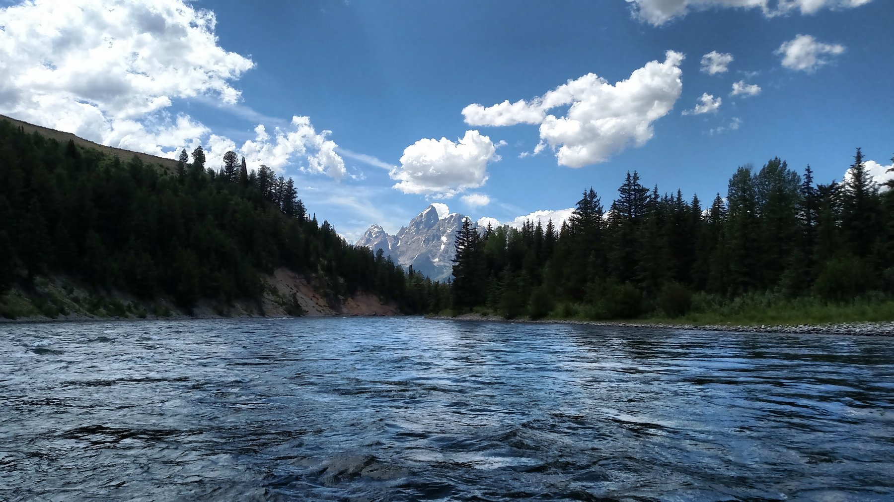 The river below the peaks